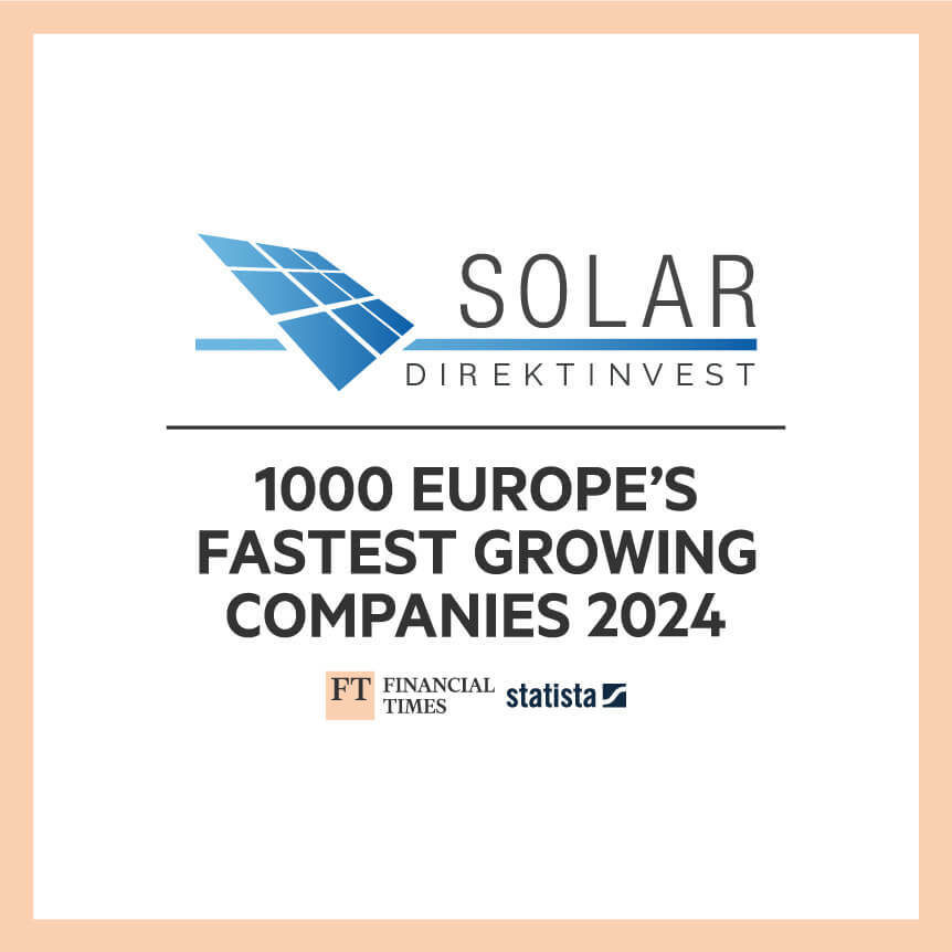 Solar_Direktinvest Fastest Growing Company