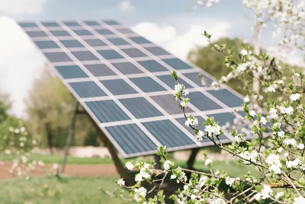 Solaranlage-Garten